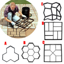 Load image into Gallery viewer, Hot Garden DIY Plastic Path Maker Pavement Model Concrete Stepping Stone Cement Mould Brick FQ-ing
